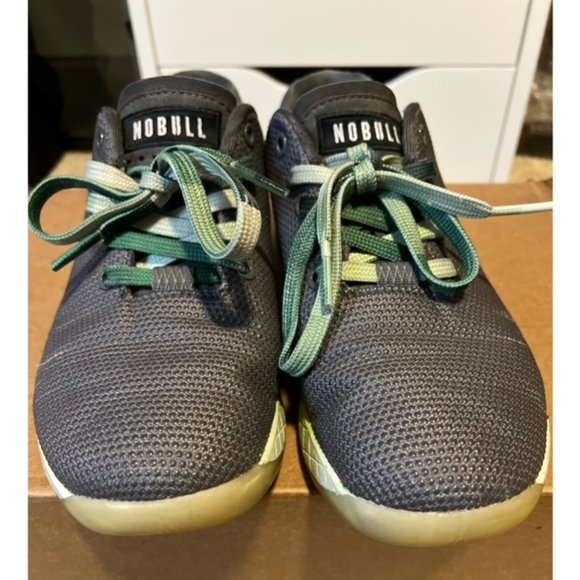 Nobull Gradient Trainer Shoes Size Men 7 Women 8.5 Used Worn No Box Gray Green - Picture 2 of 7